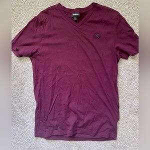 Express Men’s Medium Plum V-Neck Tee